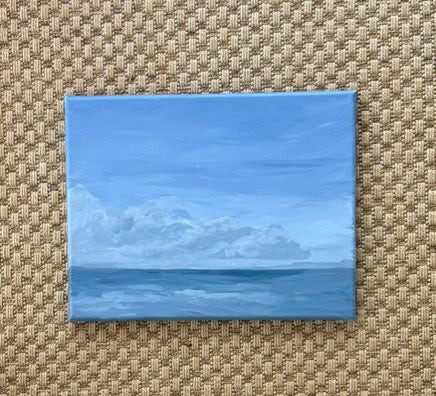 Ocean in Folk Style, 14x11