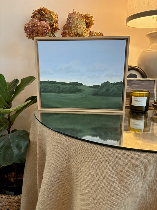 Field in Folk Style, Framed, 15x12